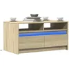 Image de vidaXL Vidaxl Table Basse Avec Lumières Led Chêne Sonoma Bois D'ingénierie
