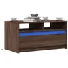 Image de vidaXL Table basse avec lumières LED chêne marron bois d'ingénierie851997