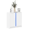 Image de vidaXL Buffet avec LED blanc 77x34x85 cm bois d'ingénierie852131
