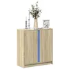 Image de vidaXL Buffet avec LED chêne sonoma 77x34x85 cm bois d'ingénierie852133