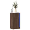 Image de vidaXL Buffet avec LED chêne marron 42,5x34x85 cm bois d'ingénierie852144