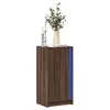 Image de vidaXL Buffet avec LED chÃªne marron 42,5x34x85 cm bois d'ingÃ©nierie