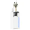 Image de vidaXL Buffet avec LED blanc 42,5x34x100 cm bois d'ingénierie852152