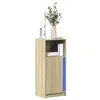 Image de vidaXL Buffet avec LED chêne sonoma 42,5x34x100 cm bois d'ingénierie852154