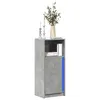 Image de vidaXL Buffet avec LED gris béton 42,5x34x100 cm bois d'ingénierie852155
