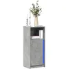 Image de vidaXL vidaXL Buffet avec LED gris béton 42,5x34x100 cm bois d'ingénierie