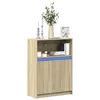 Image de vidaXL Buffet avec LED chêne sonoma 72x34x100 cm bois d'ingénierie852161