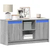Image de vidaXL Meuble TV avec LED sonoma gris 100x34x50 cm bois d'ingÃ©nierie