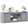 Image de vidaXL Meuble TV avec LED sonoma gris 139,5x34x50 cm bois d'ingénierie852199