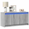 Image de vidaXL Meuble TV avec LED sonoma gris 100x34x50 cm bois d'ingénierie852213