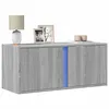 Image de vidaXL Meuble TV mural avec lumières LED sonoma gris 80x31x35 cm852262