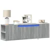 Image de vidaXL Meuble TV mural avec lumières LED sonoma gris 135x31x39,5 cm852388