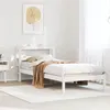 Image de vidaXL Cadre de lit sans matelas blanc 75x190 cm bois de pin massif