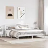 Image de vidaXL Cadre de lit sans matelas blanc 200x200 cm bois massif de pin