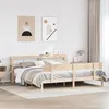 Image de vidaXL Cadre de lit sans matelas 200x200 cm bois massif de pin