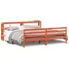 Image de vidaXL Cadre de lit sans matelas cire marron 200x200cm bois pin massif