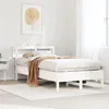 Image de vidaXL Cadre de lit sans matelas blanc 75x190 cm bois de pin massif