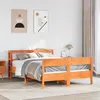Image de vidaXL Cadre de lit sans matelas cire marron 120x200cm bois pin massif