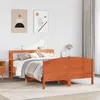 Image de vidaXL Cadre de lit sans matelas cire marron 160x200cm bois pin massif