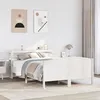 Image de vidaXL Cadre de lit sans matelas blanc 120x190 cm bois de pin massif
