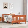 Image de vidaXL Cadre de lit sans matelas cire marron 150x200cm bois pin massif