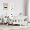 Image de vidaXL Cadre de lit sans matelas blanc 120x190 cm bois de pin massif