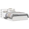 Image de vidaXL Cadre de lit avec tête de lit blanc 120x190 cm bois pin massif