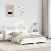 Image de vidaXL Cadre de lit sans matelas blanc 150x200 cm bois de pin massif