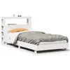 Image de vidaXL Cadre de lit sans matelas blanc 75x190 cm bois de pin massif
