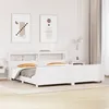Image de vidaXL Cadre de lit sans matelas blanc 180x200 cm bois massif de pin