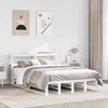 Image de vidaXL Cadre de lit sans matelas blanc 120x200 cm bois de pin massif