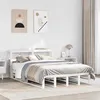 Image de vidaXL Cadre de lit sans matelas blanc 150x200 cm bois de pin massif