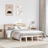 Image de vidaXL Cadre de lit sans matelas 140x190 cm bois de pin massif