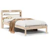 Image de vidaXL Cadre de lit sans matelas 75x190 cm bois de pin massif