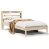 Image de vidaXL Cadre de lit sans matelas 75x190 cm bois de pin massif