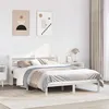 Image de vidaXL Cadre de lit sans matelas blanc 160x200 cm bois de pin massif