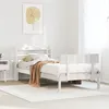 Image de vidaXL Cadre de lit sans matelas blanc 75x190 cm bois de pin massif