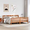 Image de vidaXL Cadre de lit sans matelas cire marron 200x200cm bois pin massif
