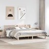 Image de vidaXL Cadre de lit avec tête de lit 200x200 cm Bois de pin massif