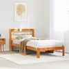 Image de vidaXL Cadre de lit sans matelas cire marron 100x200cm bois pin massif
