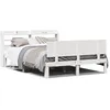 Image de vidaXL Cadre de lit avec tête de lit blanc 120x190 cm bois pin massif