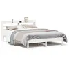 Image de vidaXL Cadre de lit sans matelas blanc 160x200 cm bois de pin massif