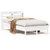 Image de vidaXL Cadre de lit sans matelas blanc 90x200 cm bois de pin massif