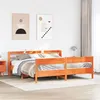 Image de vidaXL Cadre de lit sans matelas cire marron 180x200cm bois pin massif