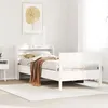 Image de vidaXL Cadre de lit sans matelas blanc 100x200 cm bois de pin massif