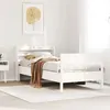Image de vidaXL Cadre de lit sans matelas blanc 90x200 cm bois de pin massif