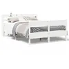 Image de vidaXL Cadre de lit sans matelas blanc 140x190 cm bois de pin massif