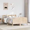 Image de vidaXL Cadre de lit sans matelas 135x190 cm bois de pin massif
