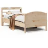Image de vidaXL Cadre de lit sans matelas 75x190 cm bois de pin massif