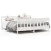 Image de vidaXL Cadre de lit sans matelas blanc 180x200 cm bois massif de pin